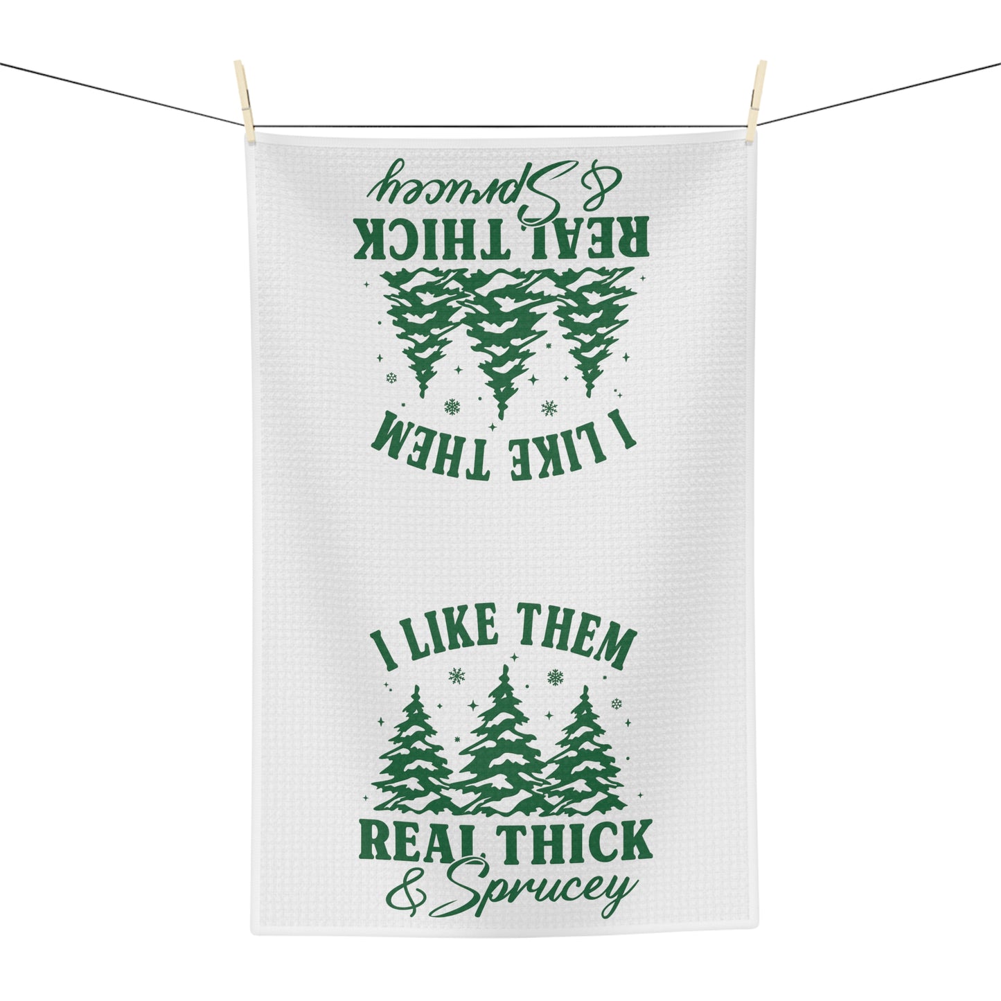 Thick and Sprucey Christmas Tree Tea Towel
