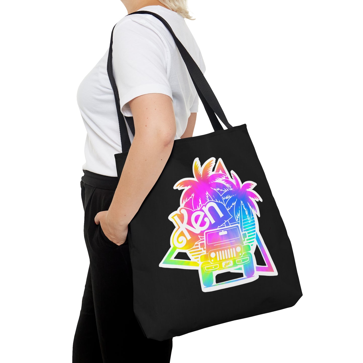 Pastel Tie Dye Kenough Jeep Tote Bag