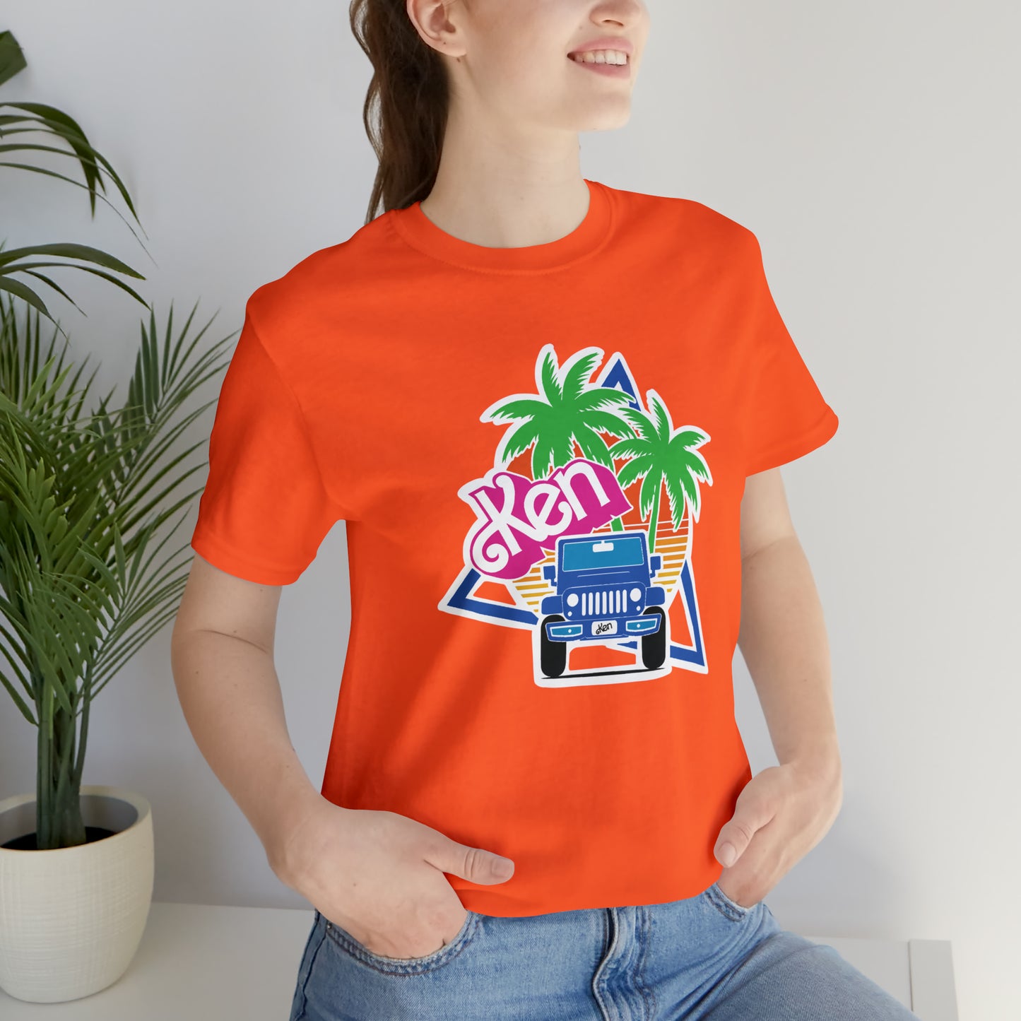 Blue Ken, Beep Beep KEN Jeep, Unisex Jersey Short Sleeve Tee