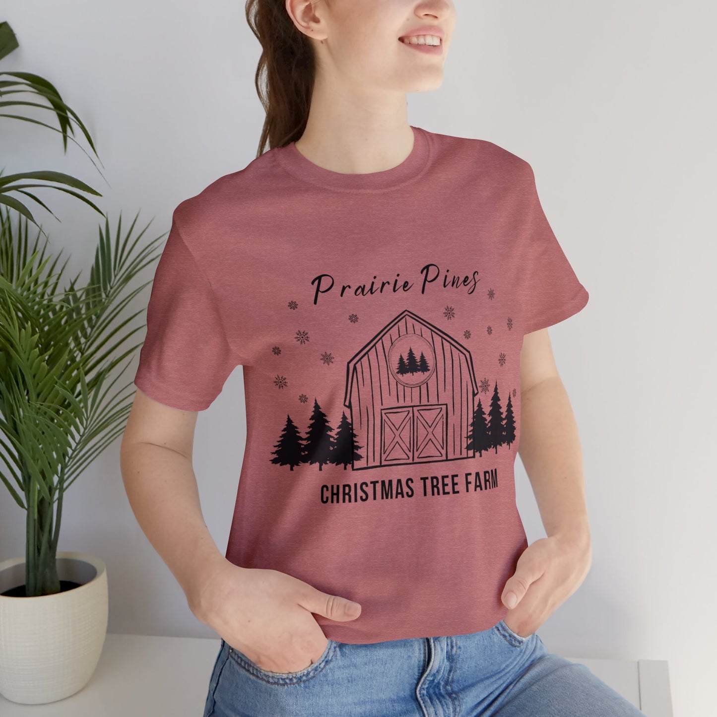 Prairie Pines Black Text - Unisex T-shirt