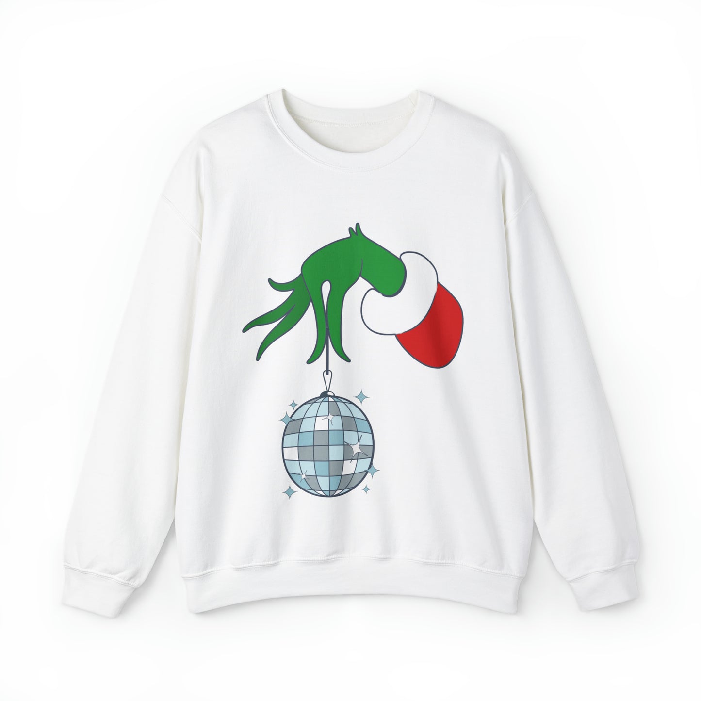 Grinchy Groovy and Bright Jingle Disco Ball - Sweatshirt