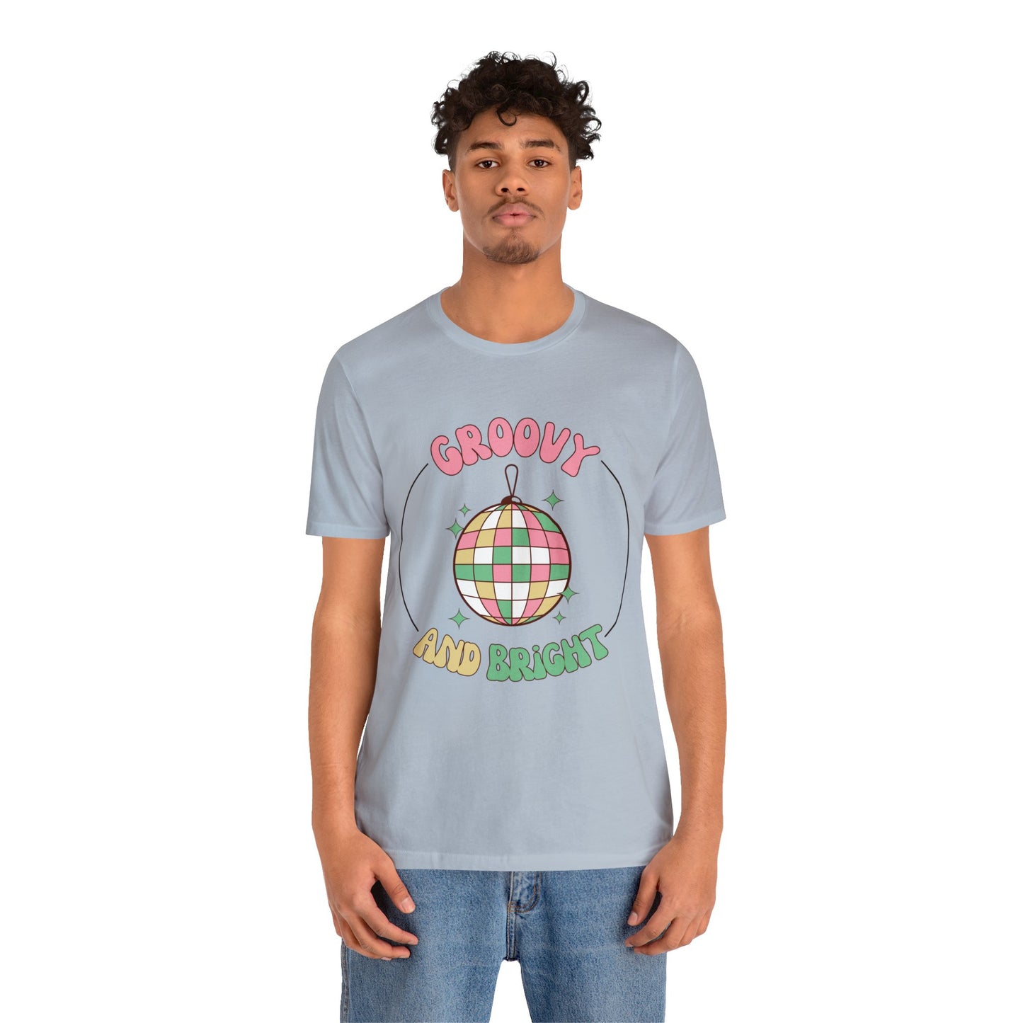 Pink Circle Merry and Bright Jingle Ball - Unisex T-shirt