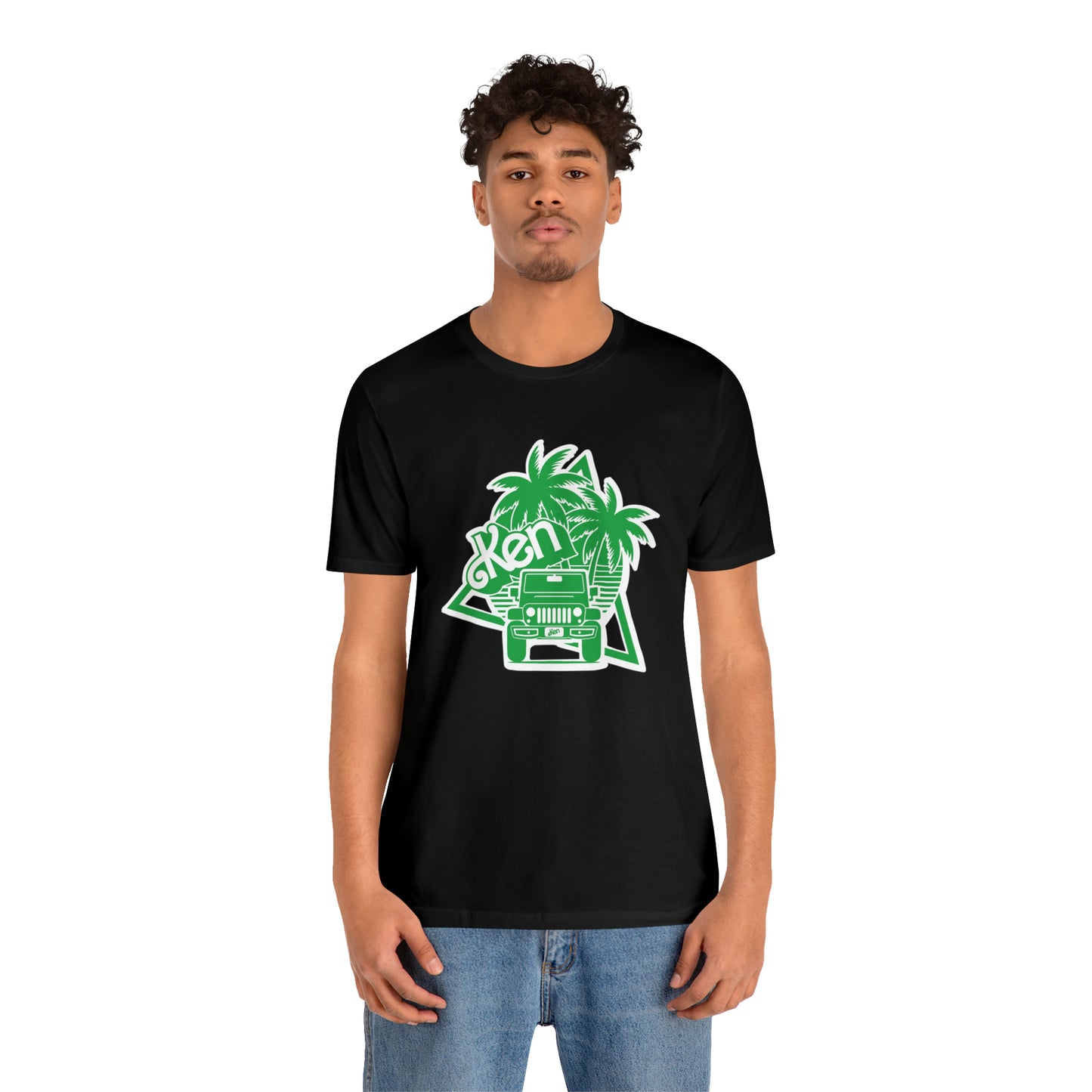 All green Ken, Beep Beep KEN Jeep, Unisex Jersey Short Sleeve Tee