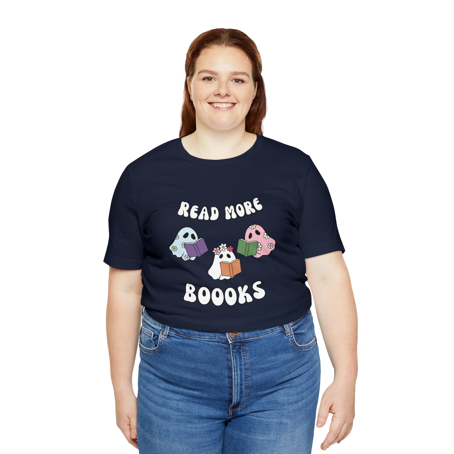 Read More Boooks Ghouls, Unisex Jersey Short Sleeve Tee