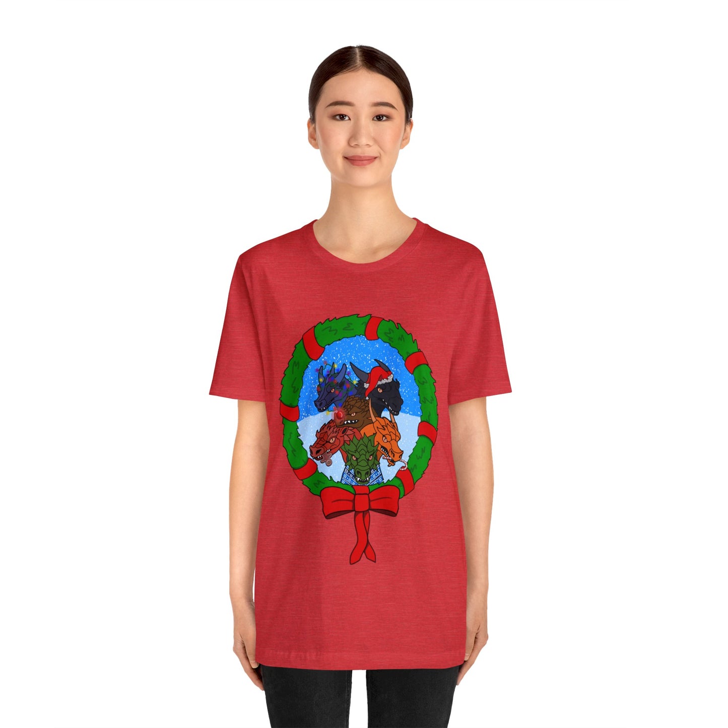 Dragon Christmas with Snowglobe Version - Unisex T-shirt