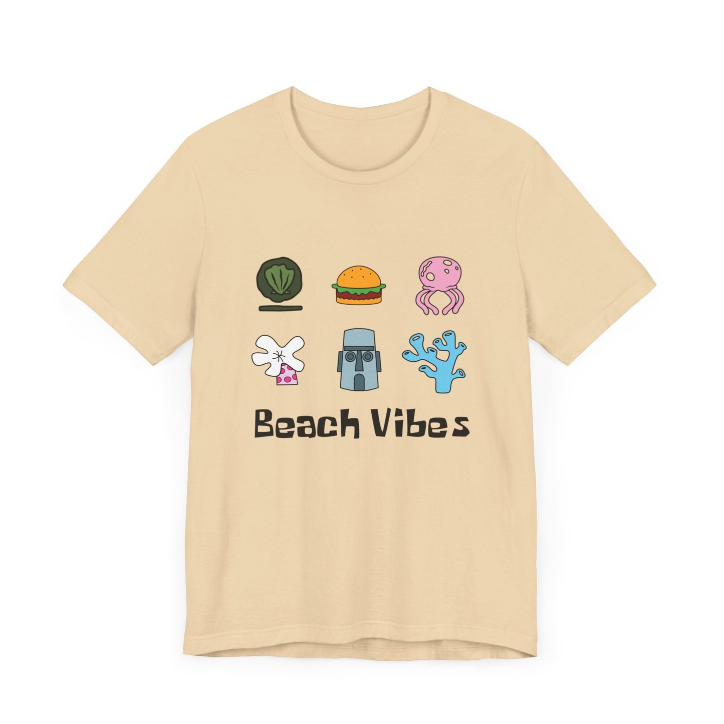 No frame Spongey Beach Vibes - Unisex Shirt