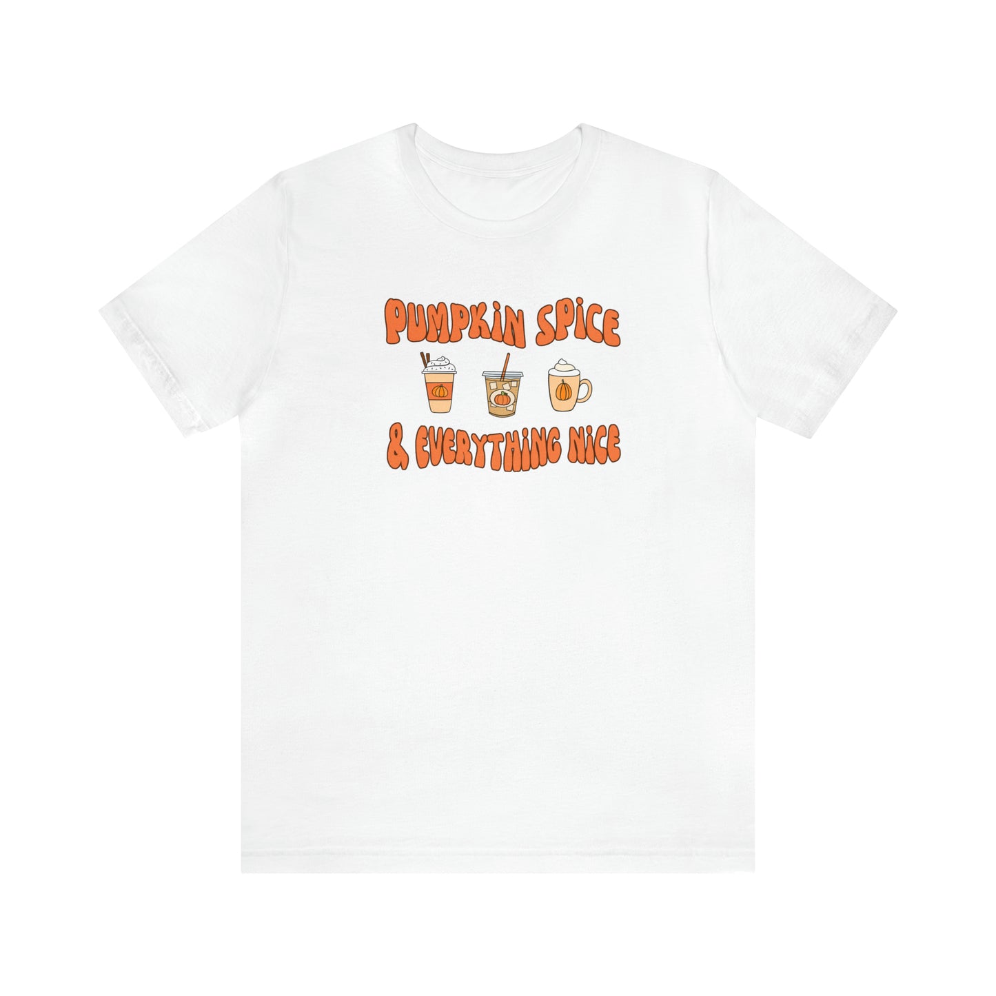 Three Pumpkin Spice, Unisex Jersey Short Sleeve Tee