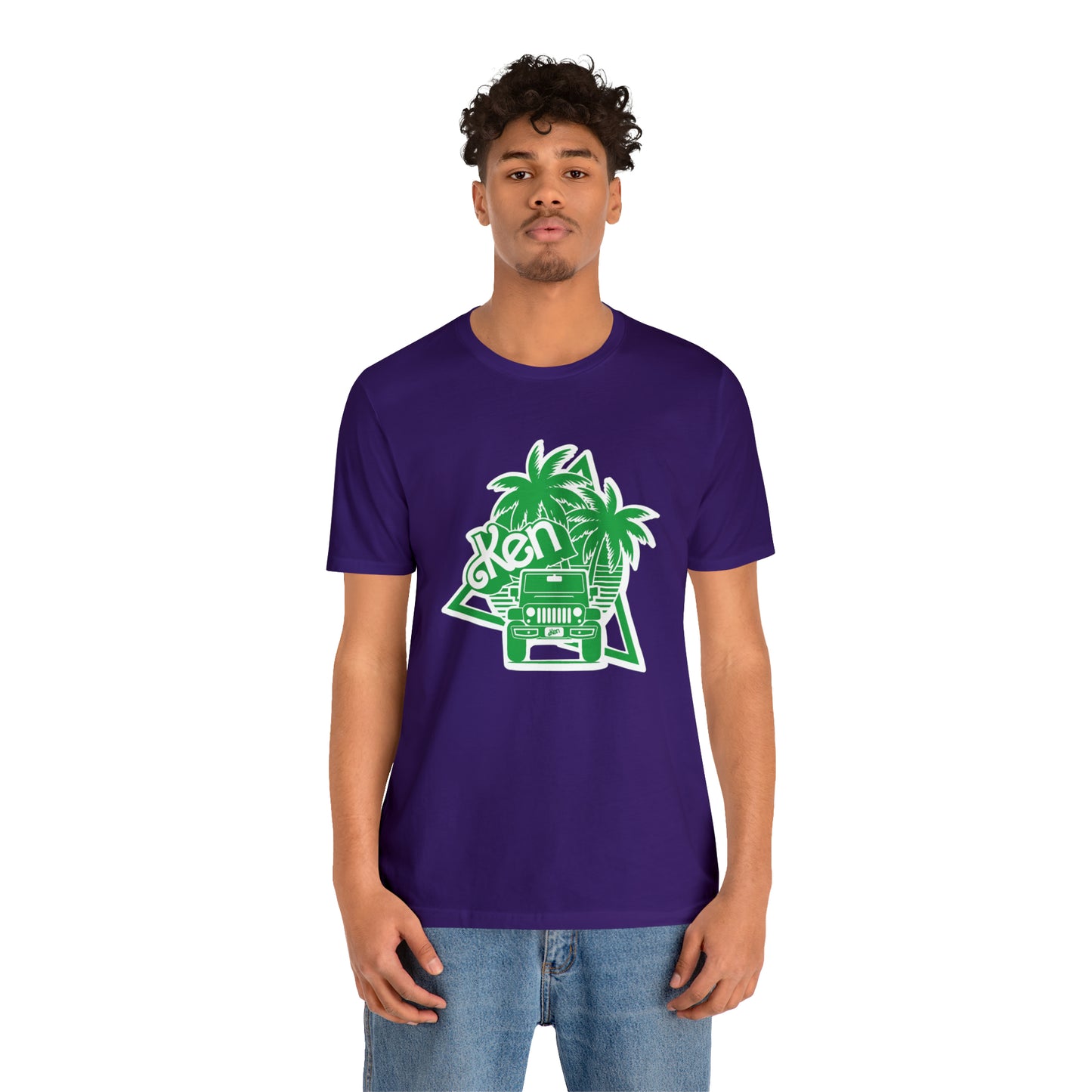 All green Ken, Beep Beep KEN Jeep, Unisex Jersey Short Sleeve Tee