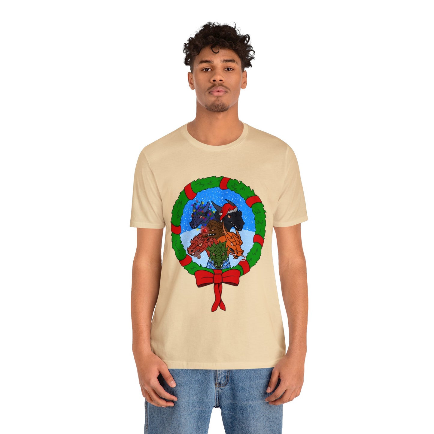 Dragon Christmas with Snowglobe Version - Unisex T-shirt