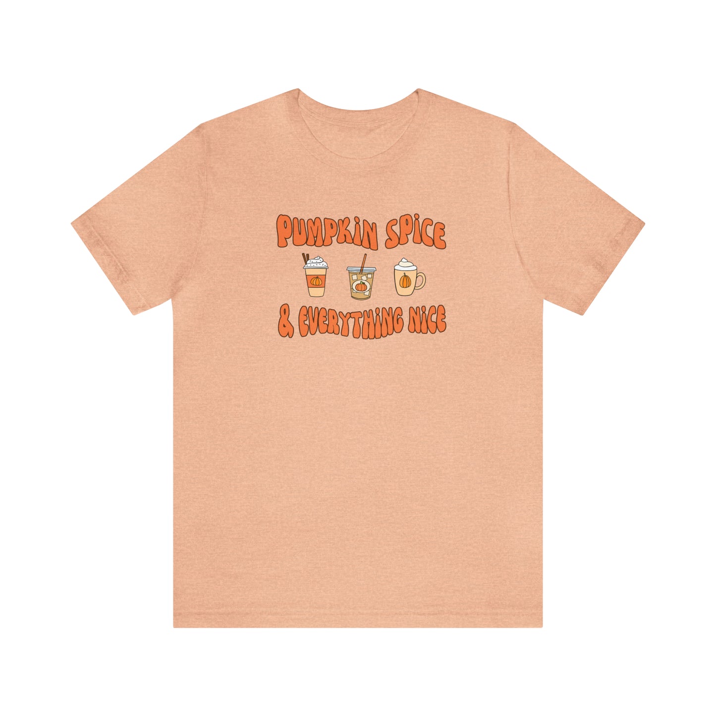 Three Pumpkin Spice, Unisex Jersey Short Sleeve Tee