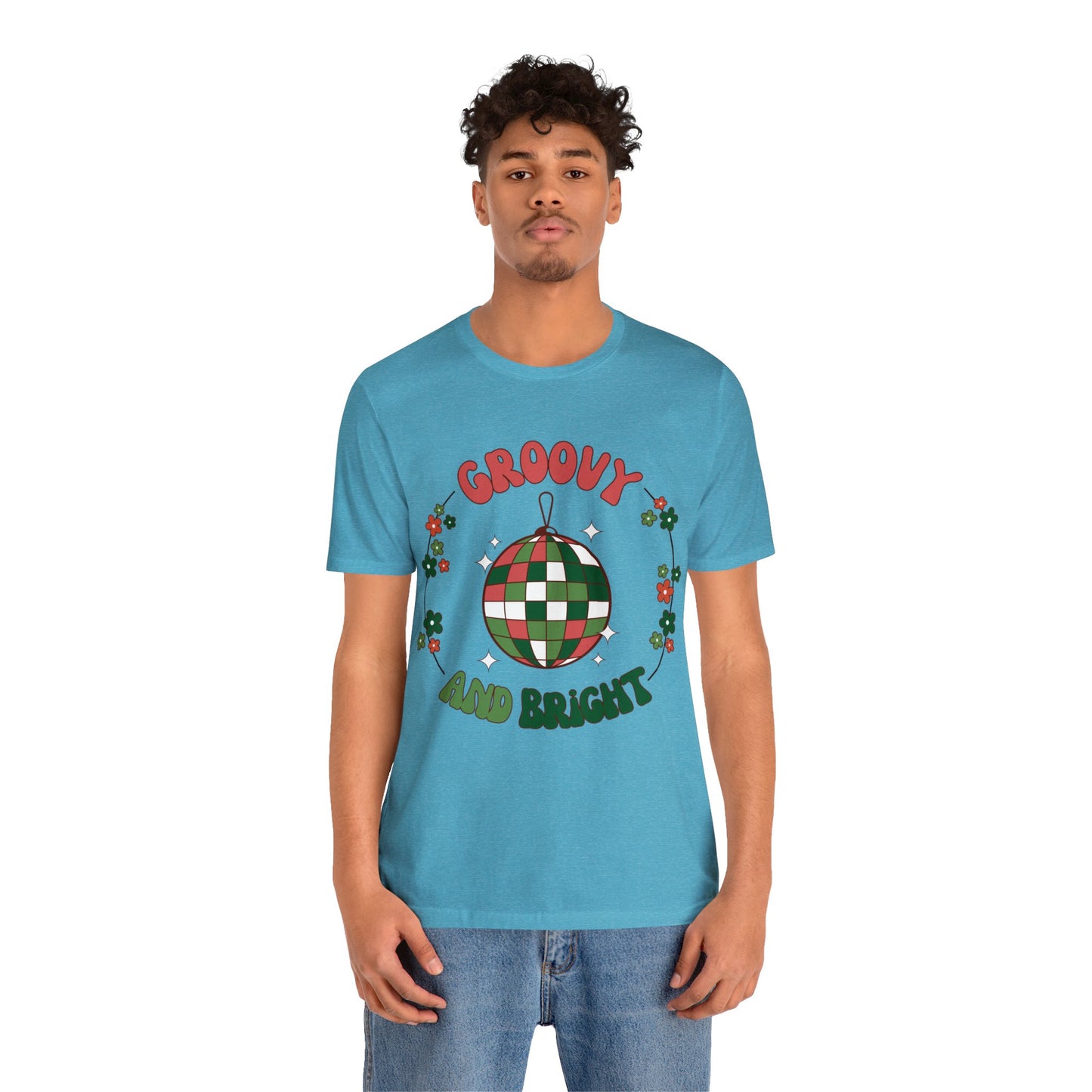 Red Circle Merry and Bright Jingle Ball - Unisex T-shirt