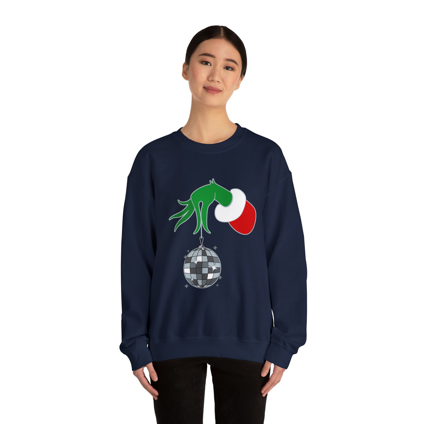 Grinchy Groovy and Bright Jingle Disco Ball - Sweatshirt