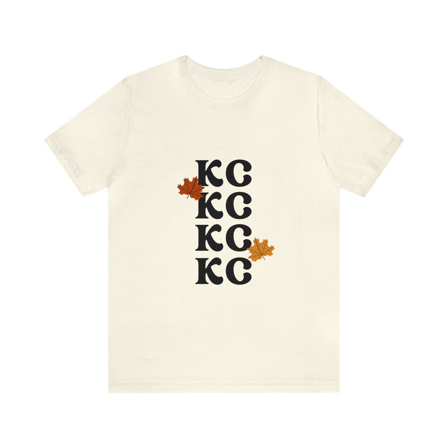 Black Text - Kansas City Fall, Unisex Jersey Short Sleeve Tee