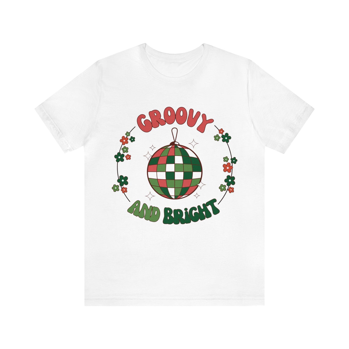 Red Circle Merry and Bright Jingle Ball - Unisex T-shirt