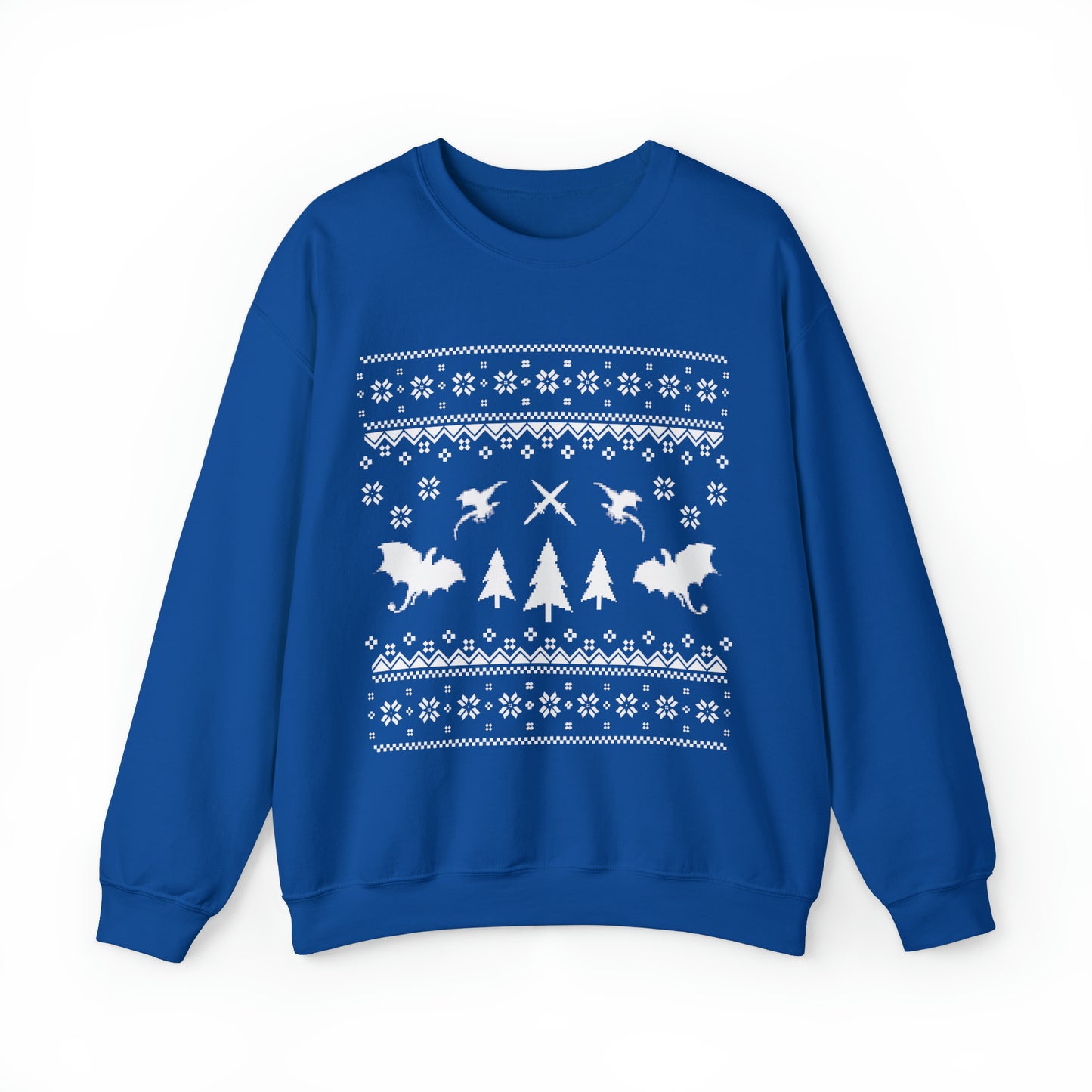 8-Bit Dragon Christmas version 3 - Unisex Sweatshirt