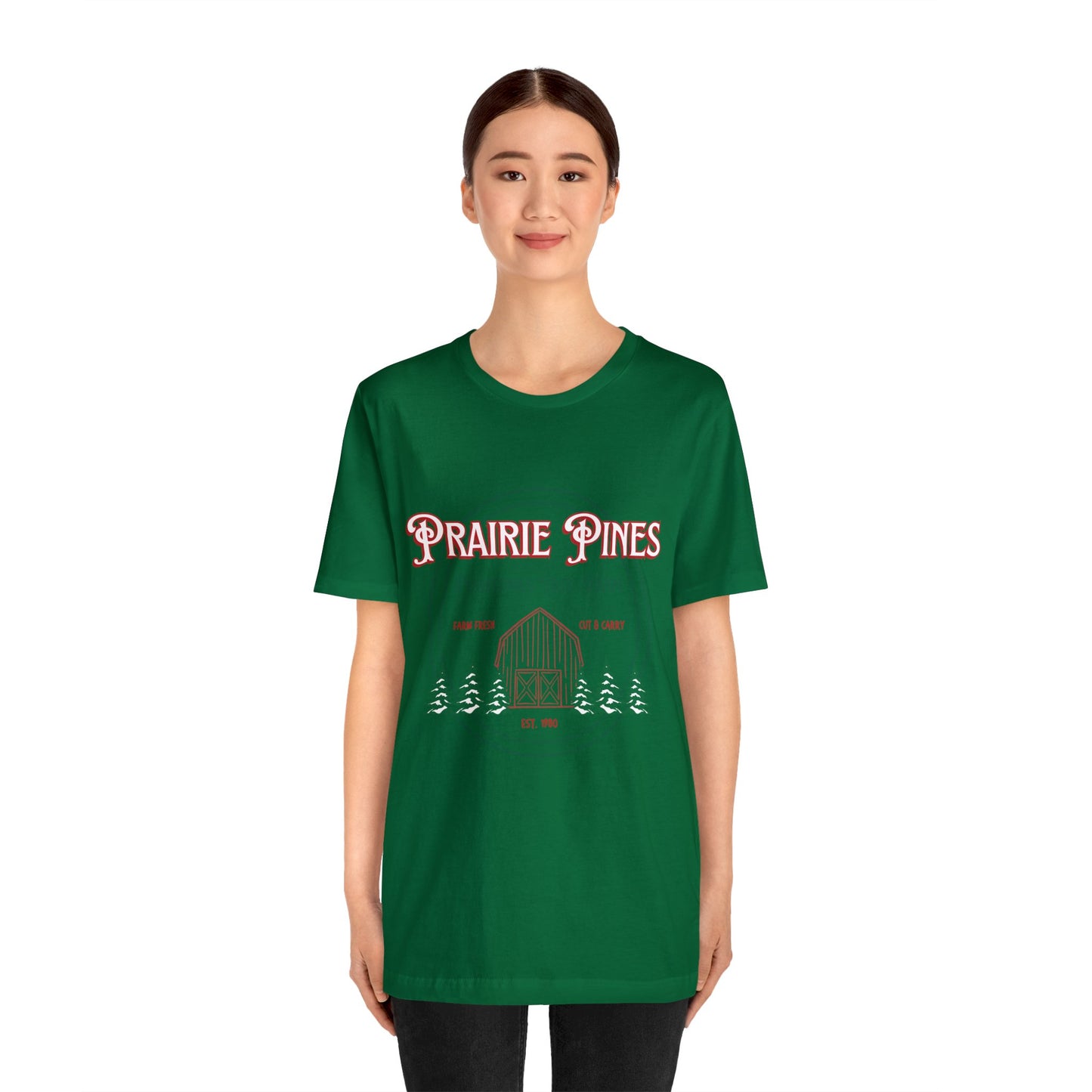 Vintage Prairie Pines Christmas Tree Farm - Unisex T-shirt