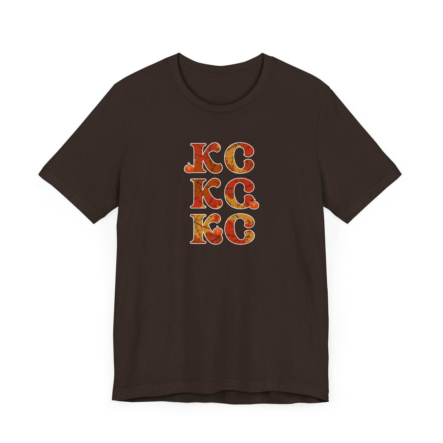 Leaves - Kansas City Fall, Unisex Jersey Short Sleeve Tee