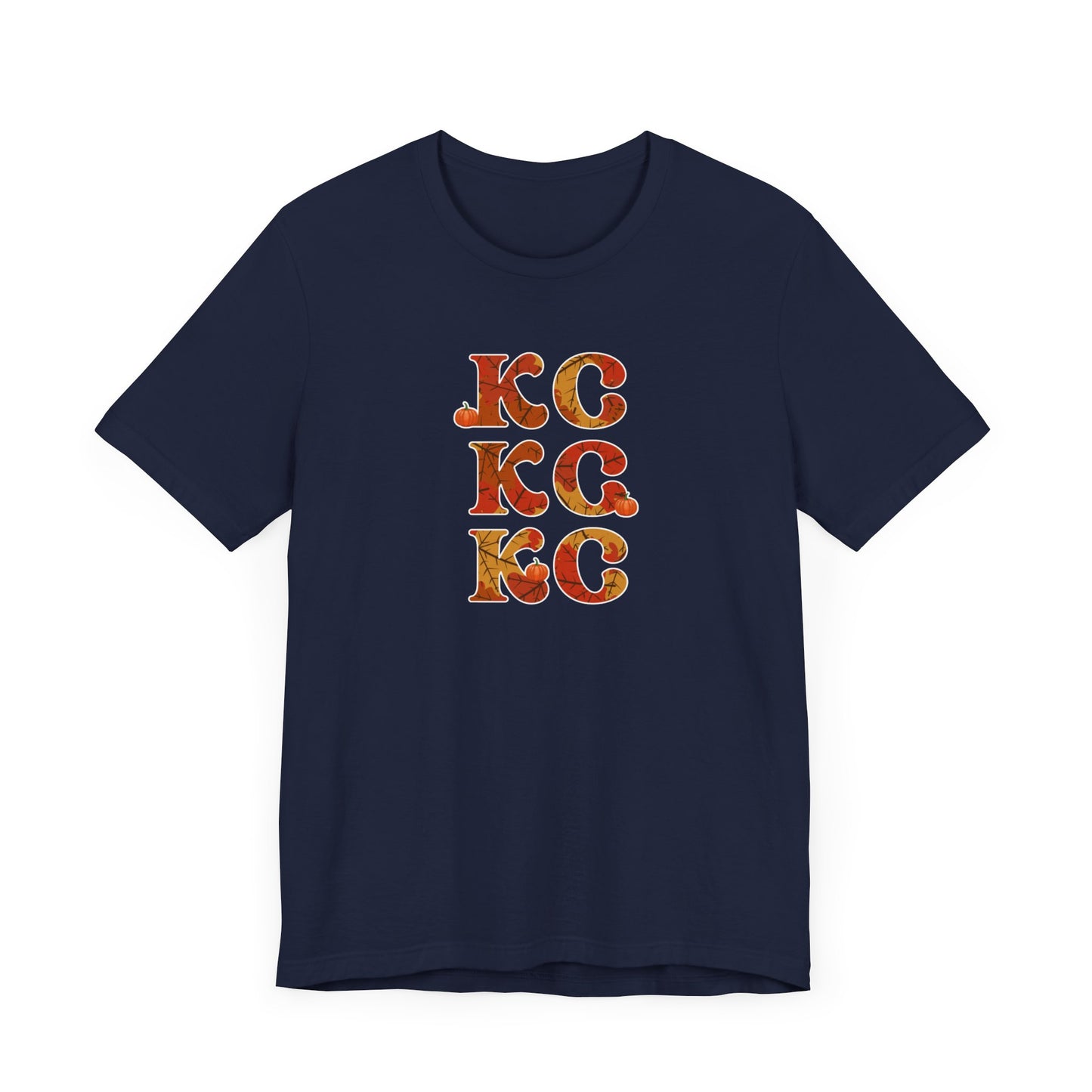 Leaves - Kansas City Fall, Unisex Jersey Short Sleeve Tee