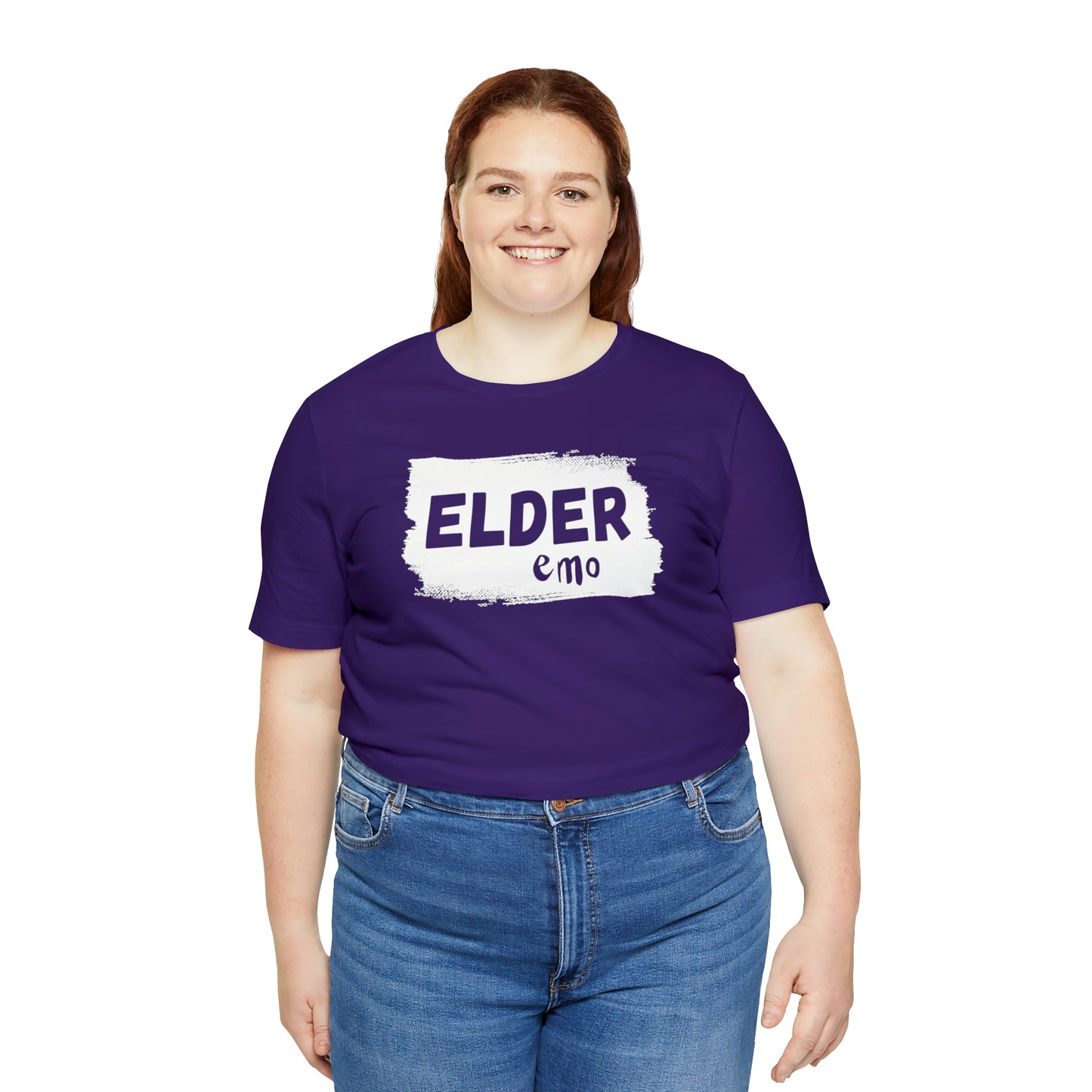 WHITE LETTER Elder Emo, Unisex Jersey Short Sleeve Tee
