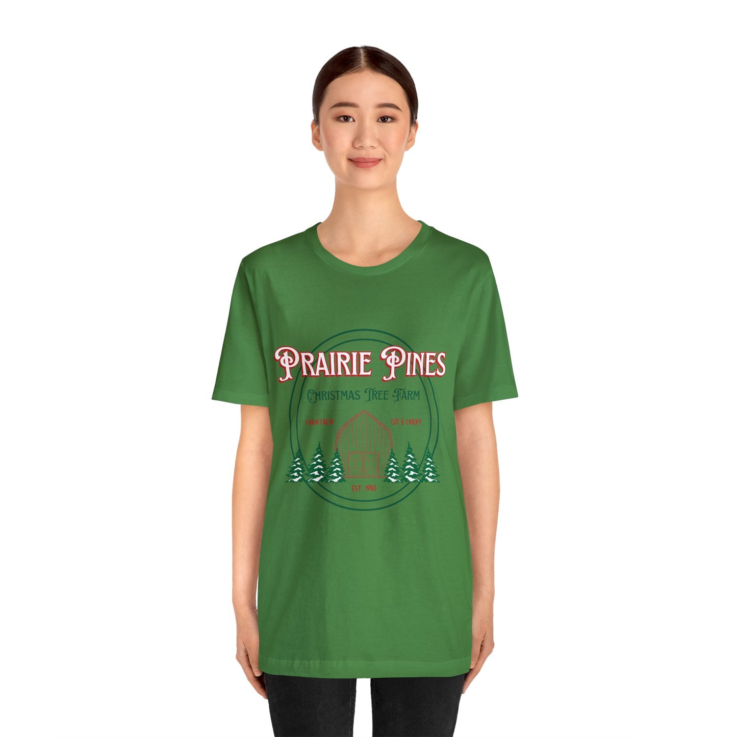 Vintage Prairie Pines Christmas Tree Farm - Unisex T-shirt