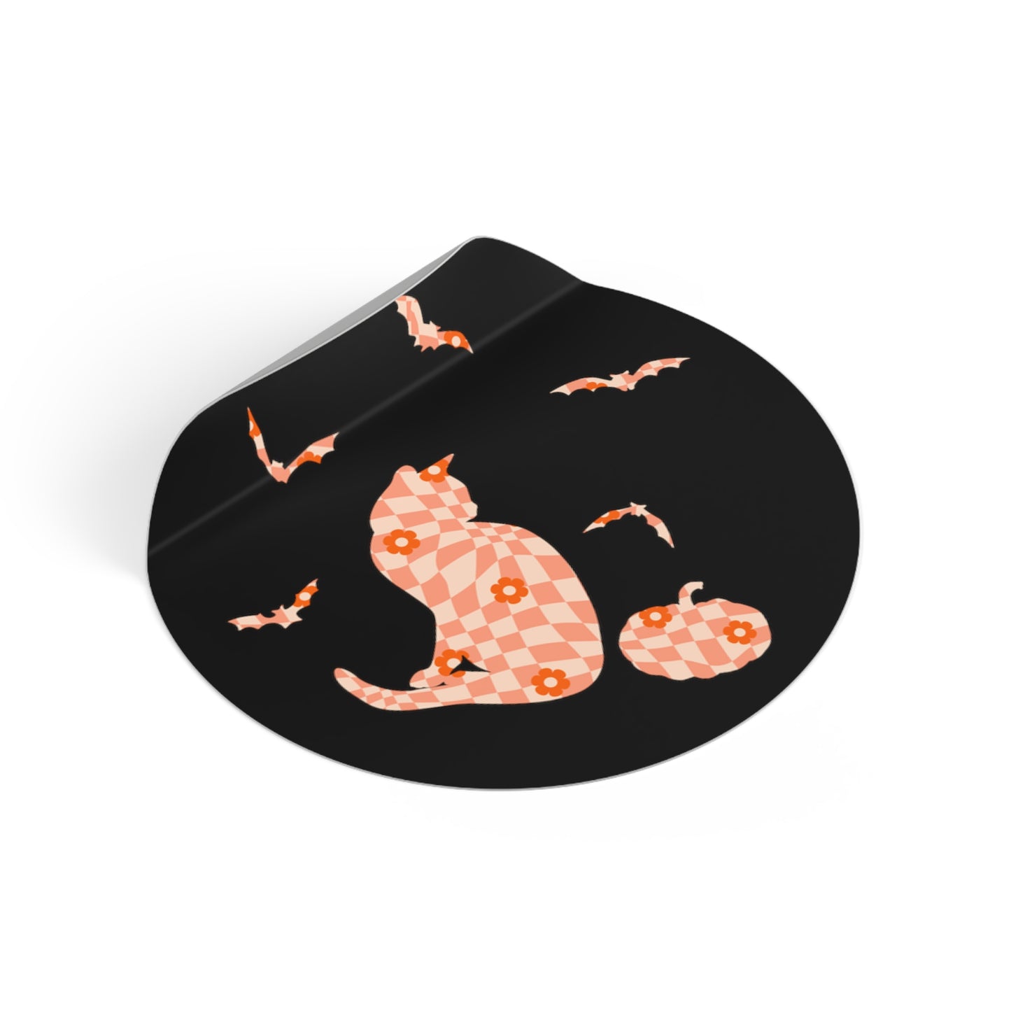 Checker Cat - Hocus Pocus, Water-Resistant Vinyl Sticker