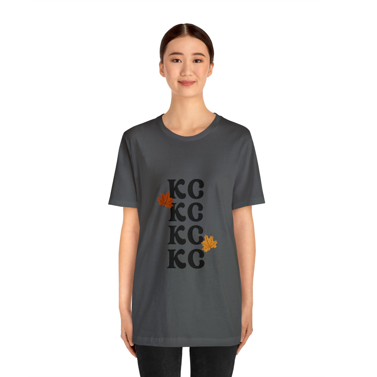 Black Text - Kansas City Fall, Unisex Jersey Short Sleeve Tee