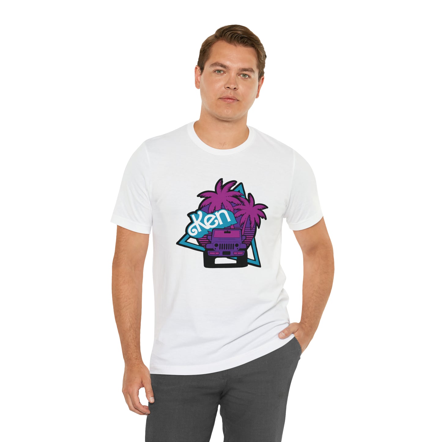 Neon Ken, Beep Beep KEN Jeep, Unisex Jersey Short Sleeve Tee