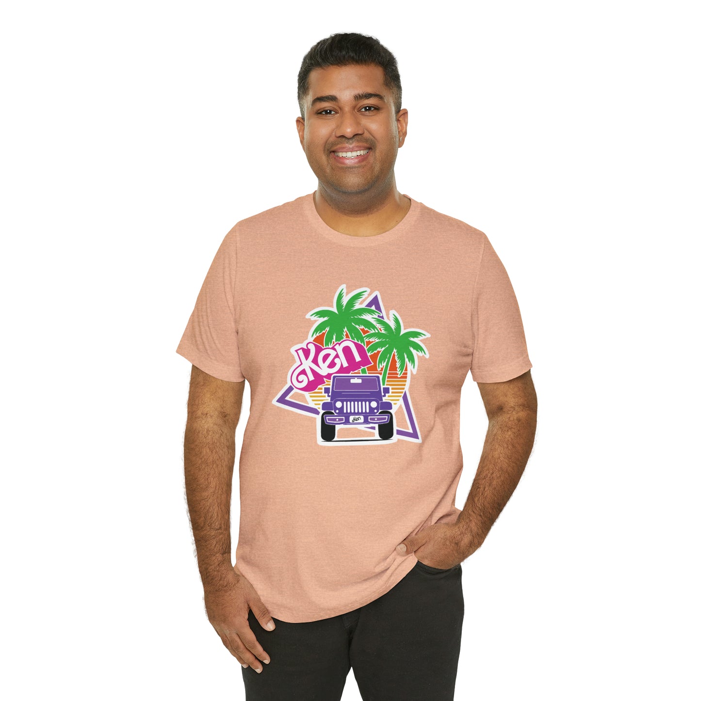 Purple Ken, Beep Beep KEN Jeep, Unisex Jersey Short Sleeve Tee