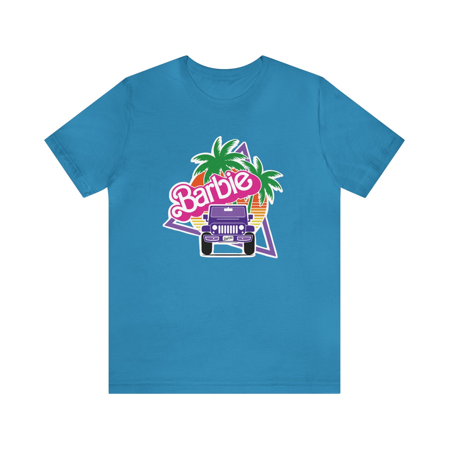 Purple jeep, Beep Beep Barbie Jeep, Unisex Jersey Short Sleeve Tee
