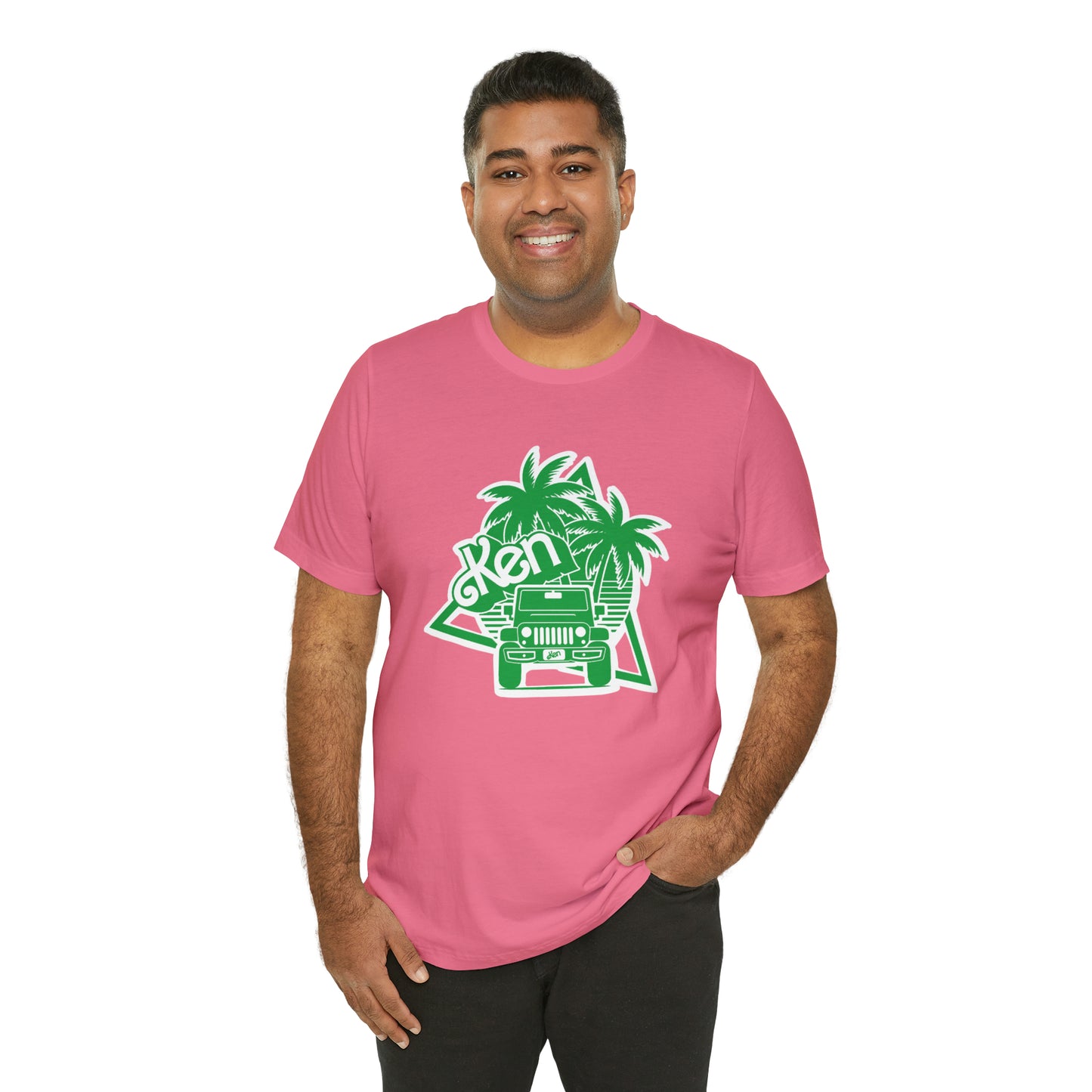 All green Ken, Beep Beep KEN Jeep, Unisex Jersey Short Sleeve Tee