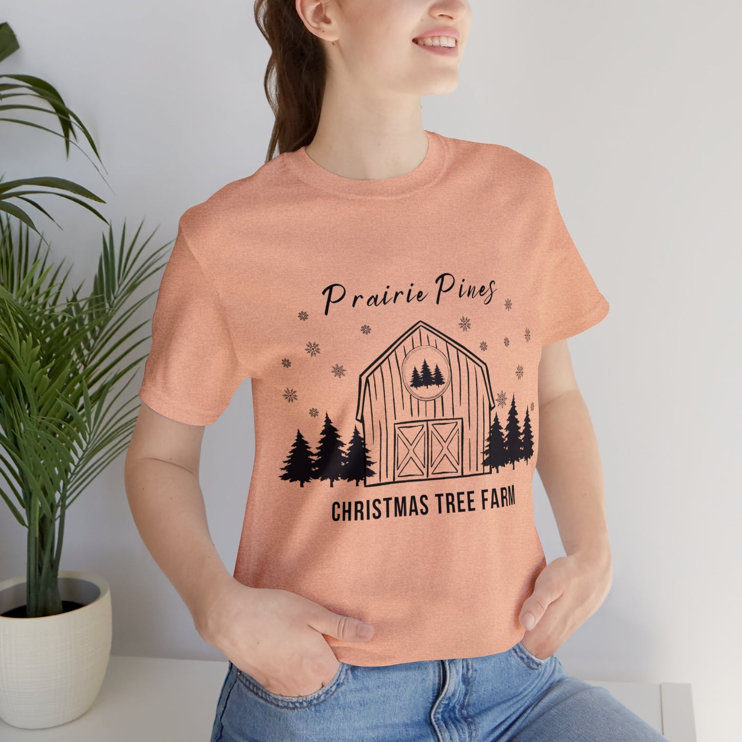 Prairie Pines Black Text - Unisex T-shirt