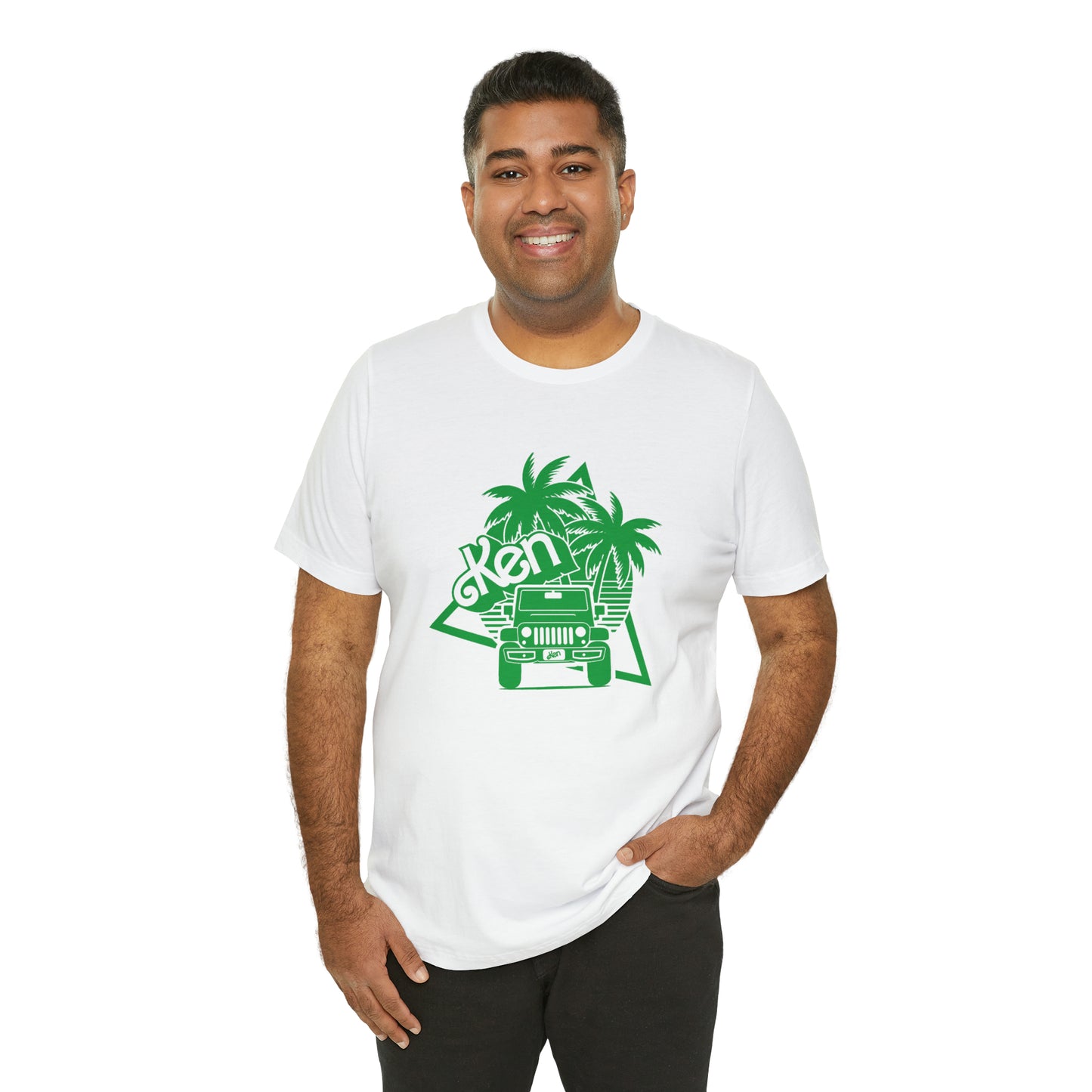 All green Ken, Beep Beep KEN Jeep, Unisex Jersey Short Sleeve Tee