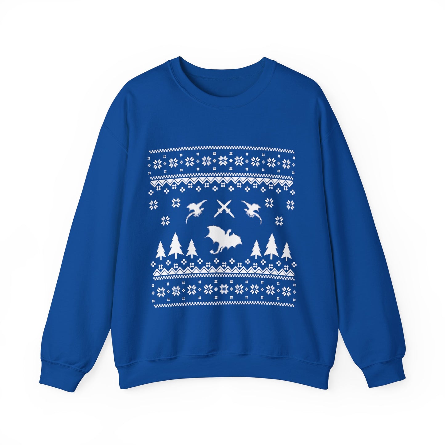 8-Bit Dragon Christmas version 4 - Unisex Sweatshirt