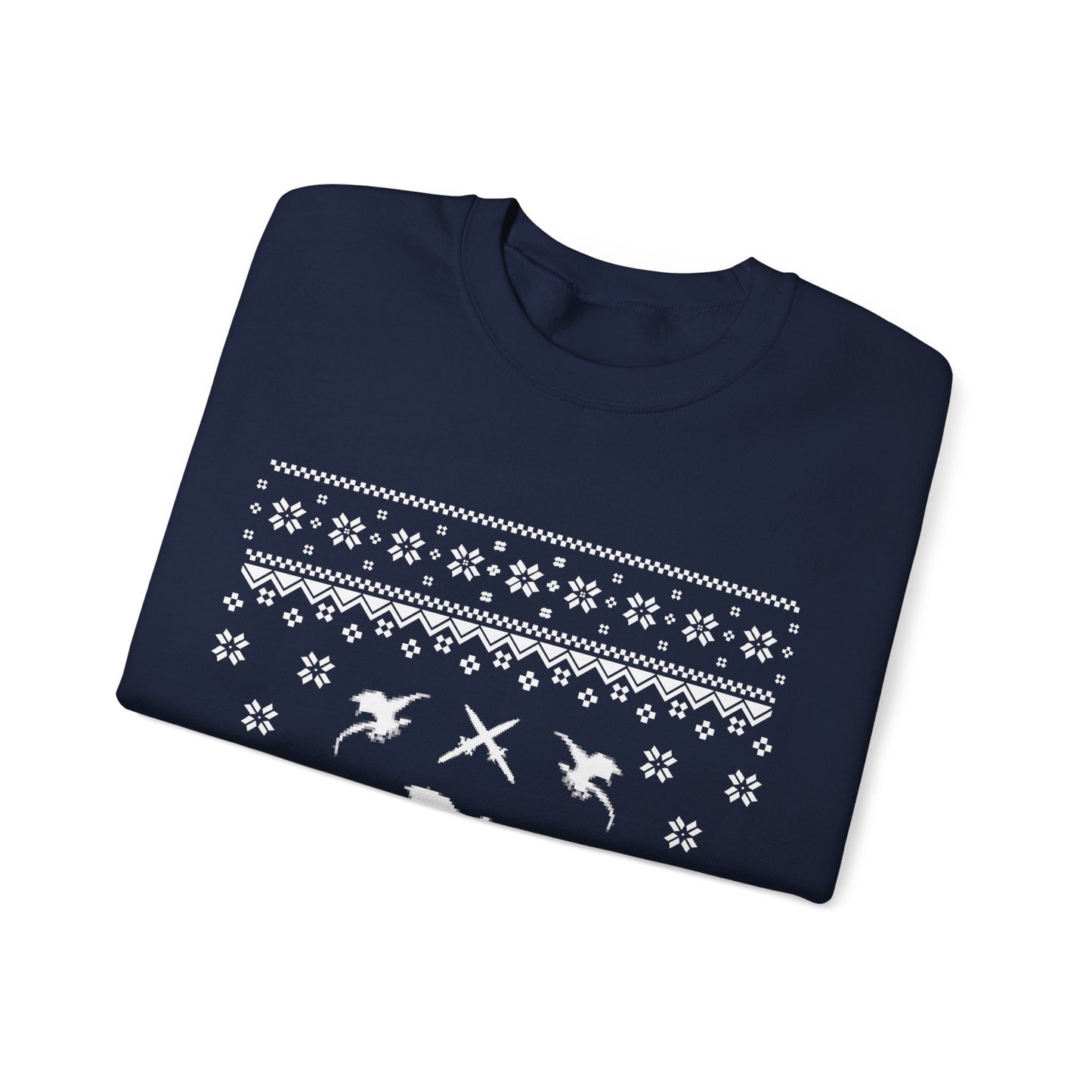 8-Bit Dragon Christmas version 4 - Unisex Sweatshirt
