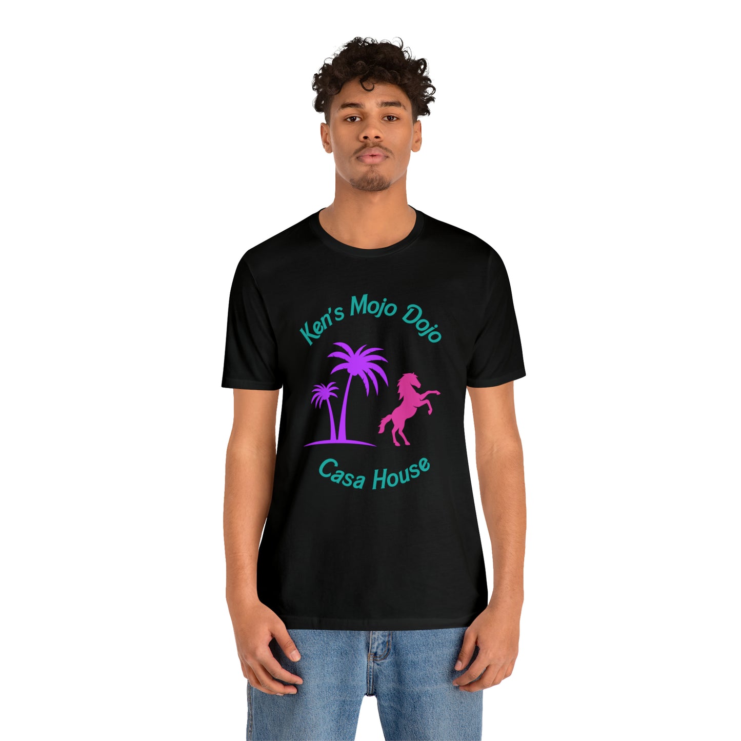 Palm Horse, Mojo Dojo Casa House, Unisex Jersey Short Sleeve Tee