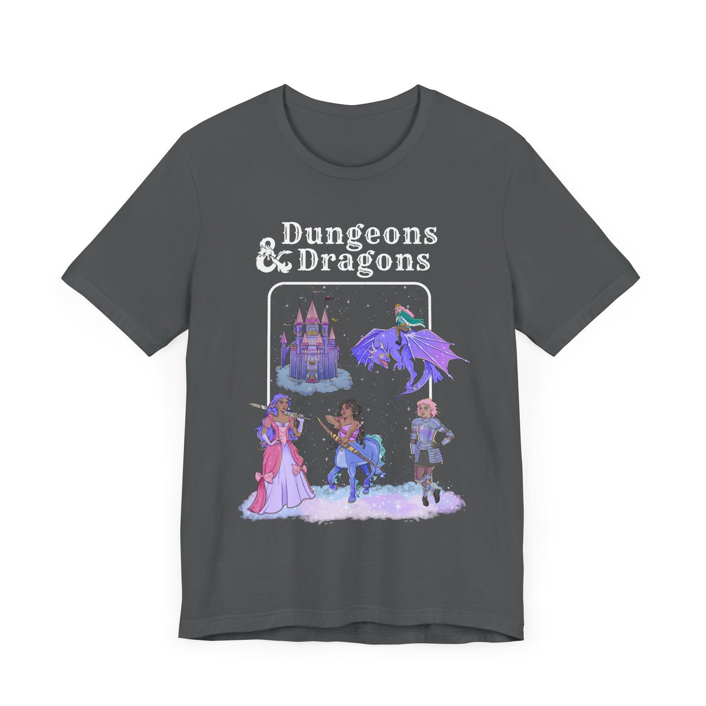 Dragons and Dungeons Pride Shield in back - Unisex Shirt