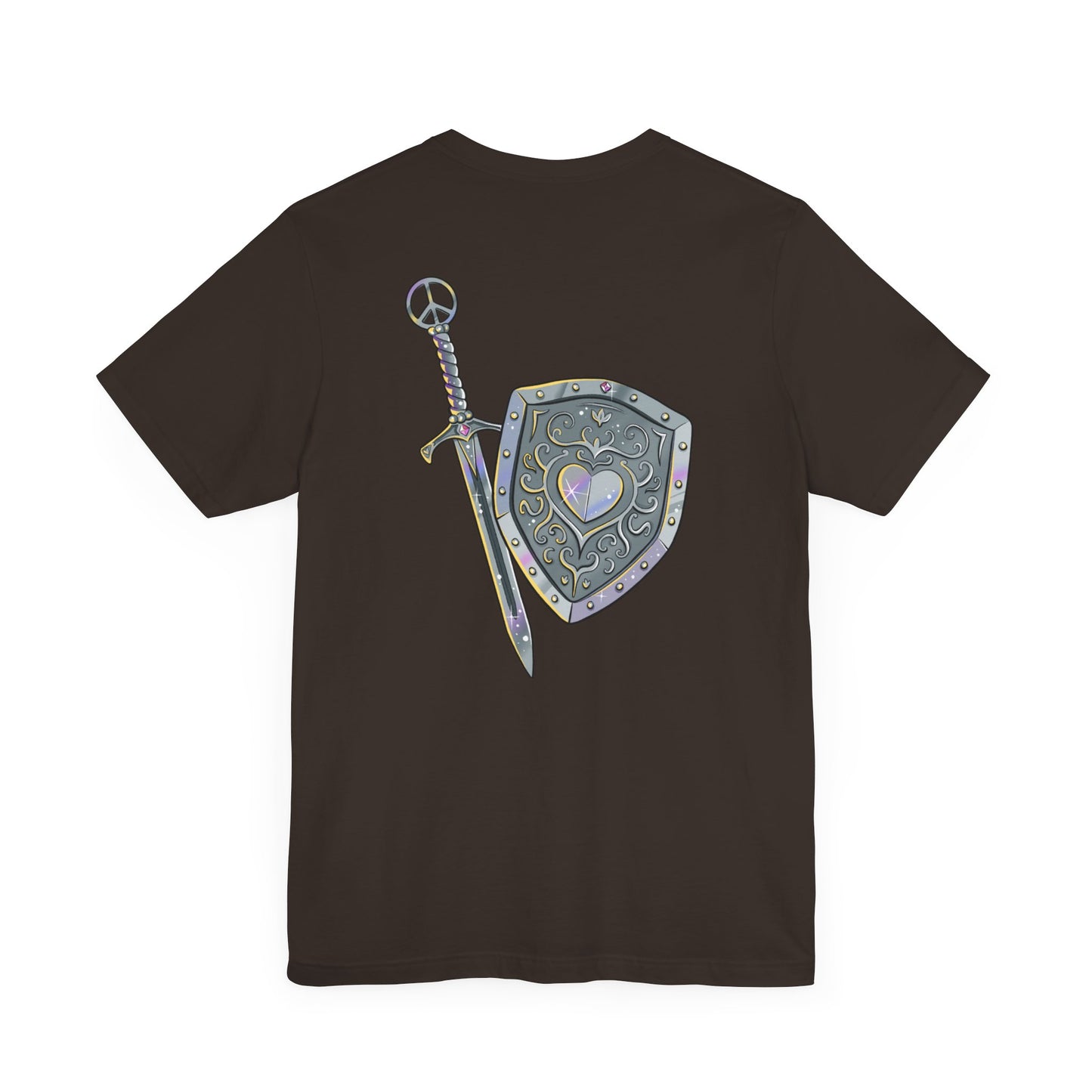 Dragons and Dungeons Pride Shield in back - Unisex Shirt