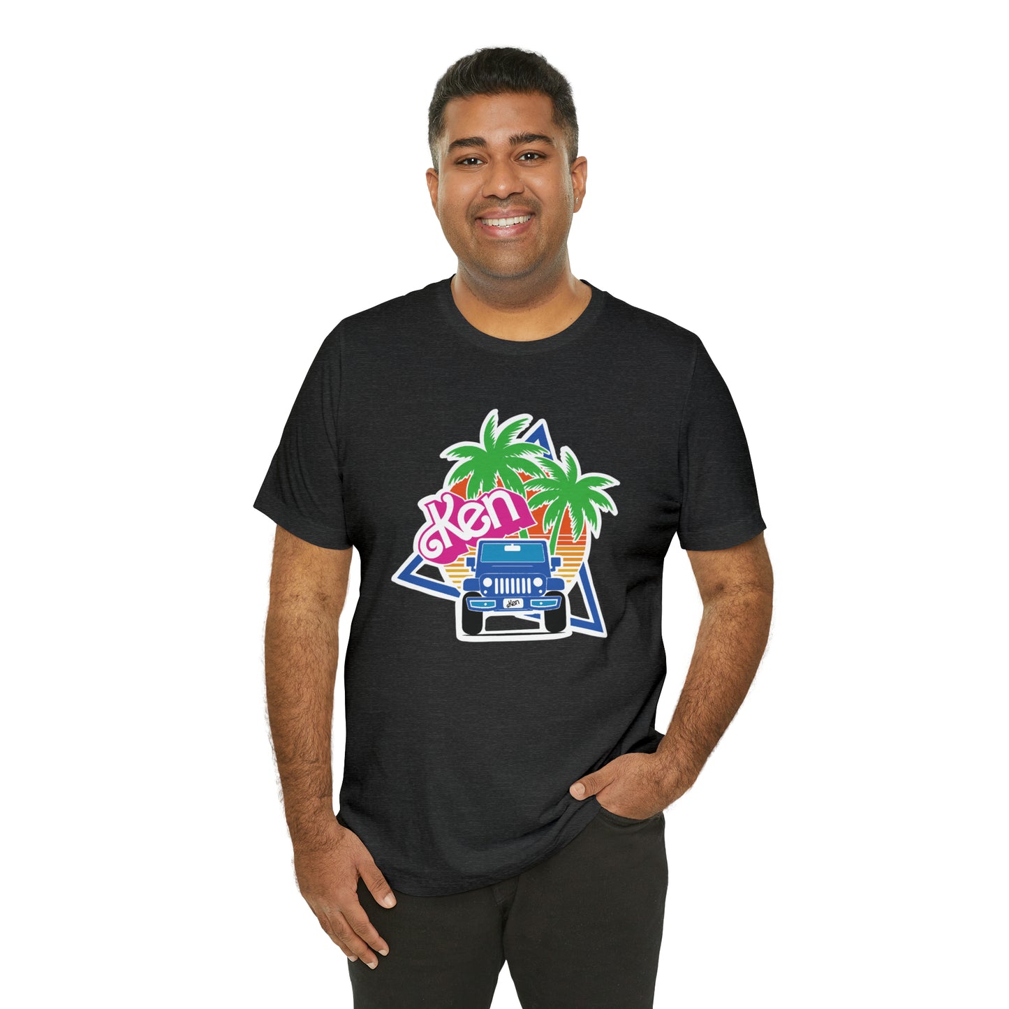Blue Ken, Beep Beep KEN Jeep, Unisex Jersey Short Sleeve Tee