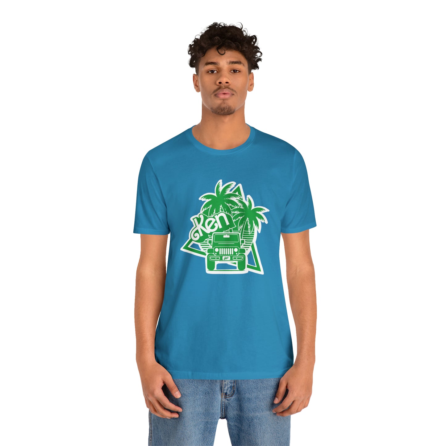 All green Ken, Beep Beep KEN Jeep, Unisex Jersey Short Sleeve Tee