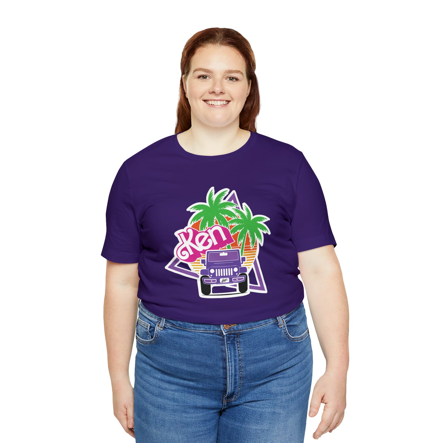 Purple Ken, Beep Beep KEN Jeep, Unisex Jersey Short Sleeve Tee