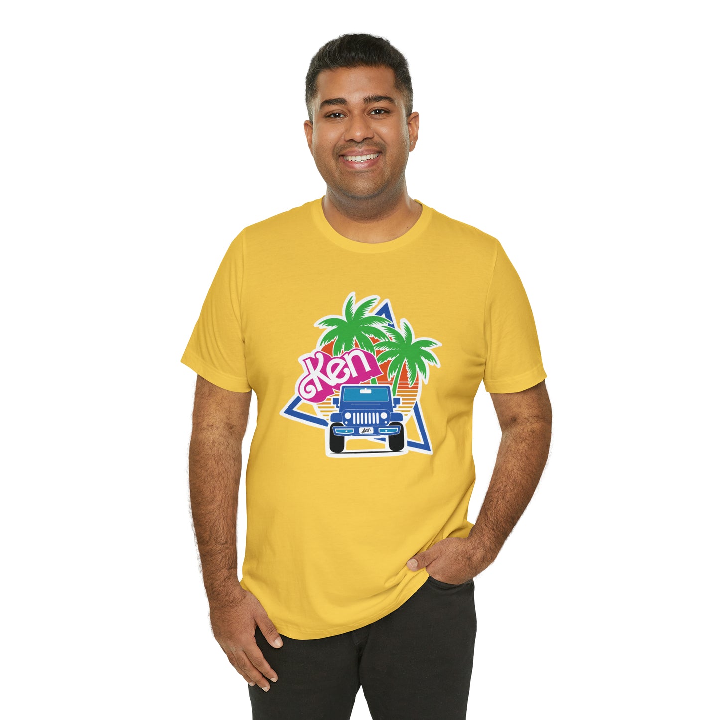 Blue Ken, Beep Beep KEN Jeep, Unisex Jersey Short Sleeve Tee