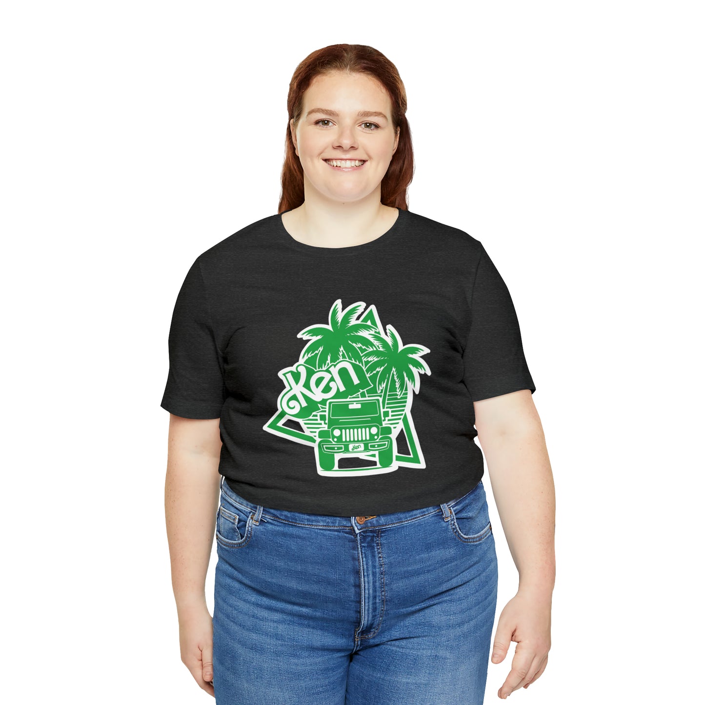 All green Ken, Beep Beep KEN Jeep, Unisex Jersey Short Sleeve Tee