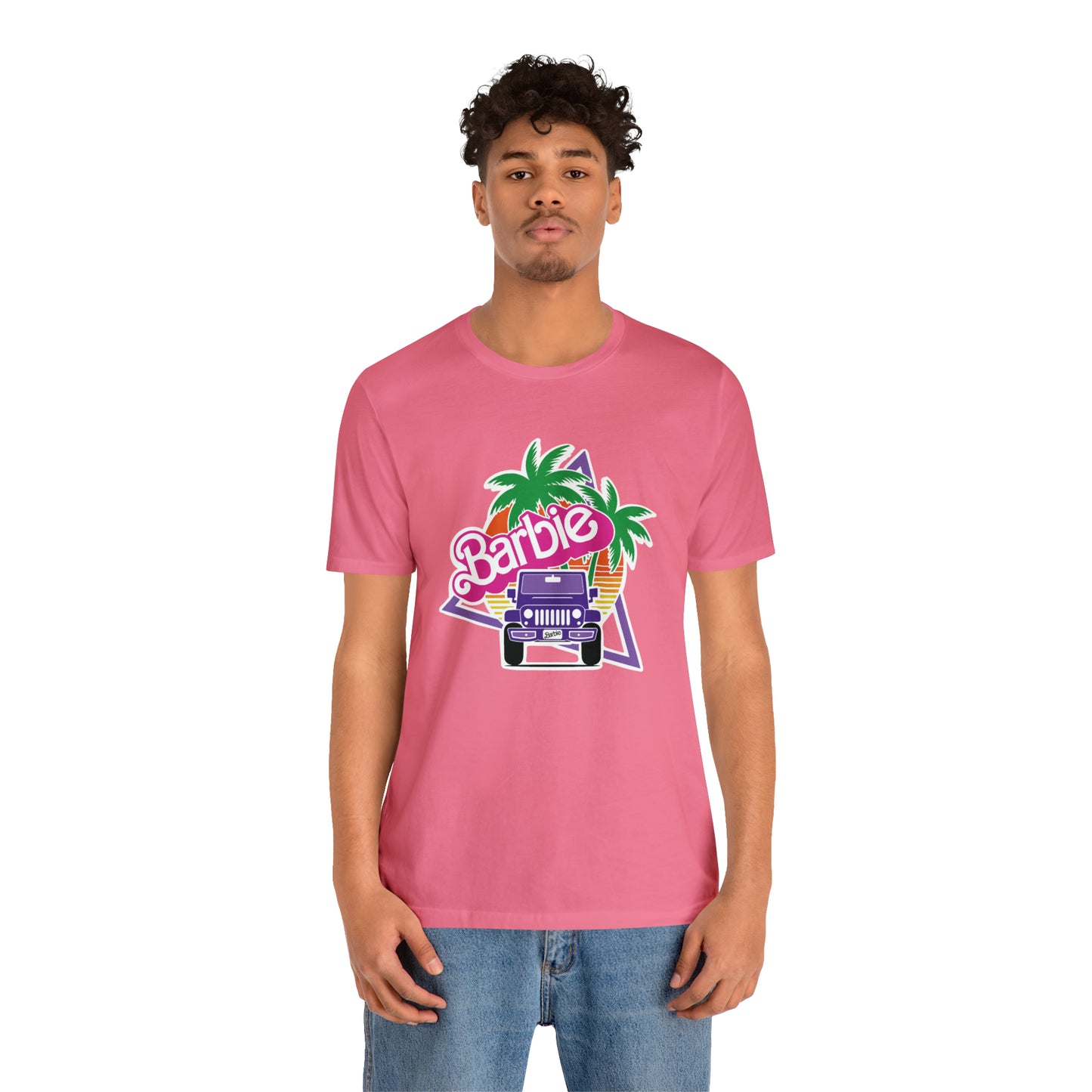 Purple jeep, Beep Beep Barbie Jeep, Unisex Jersey Short Sleeve Tee