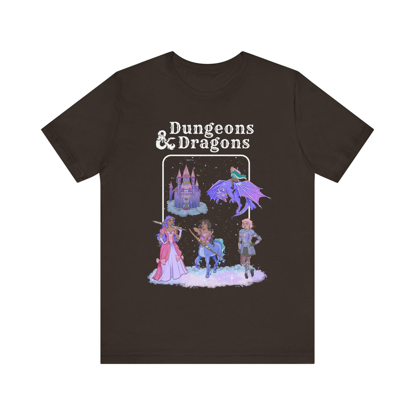 Dragons and Dungeons Pride Shield in back - Unisex Shirt