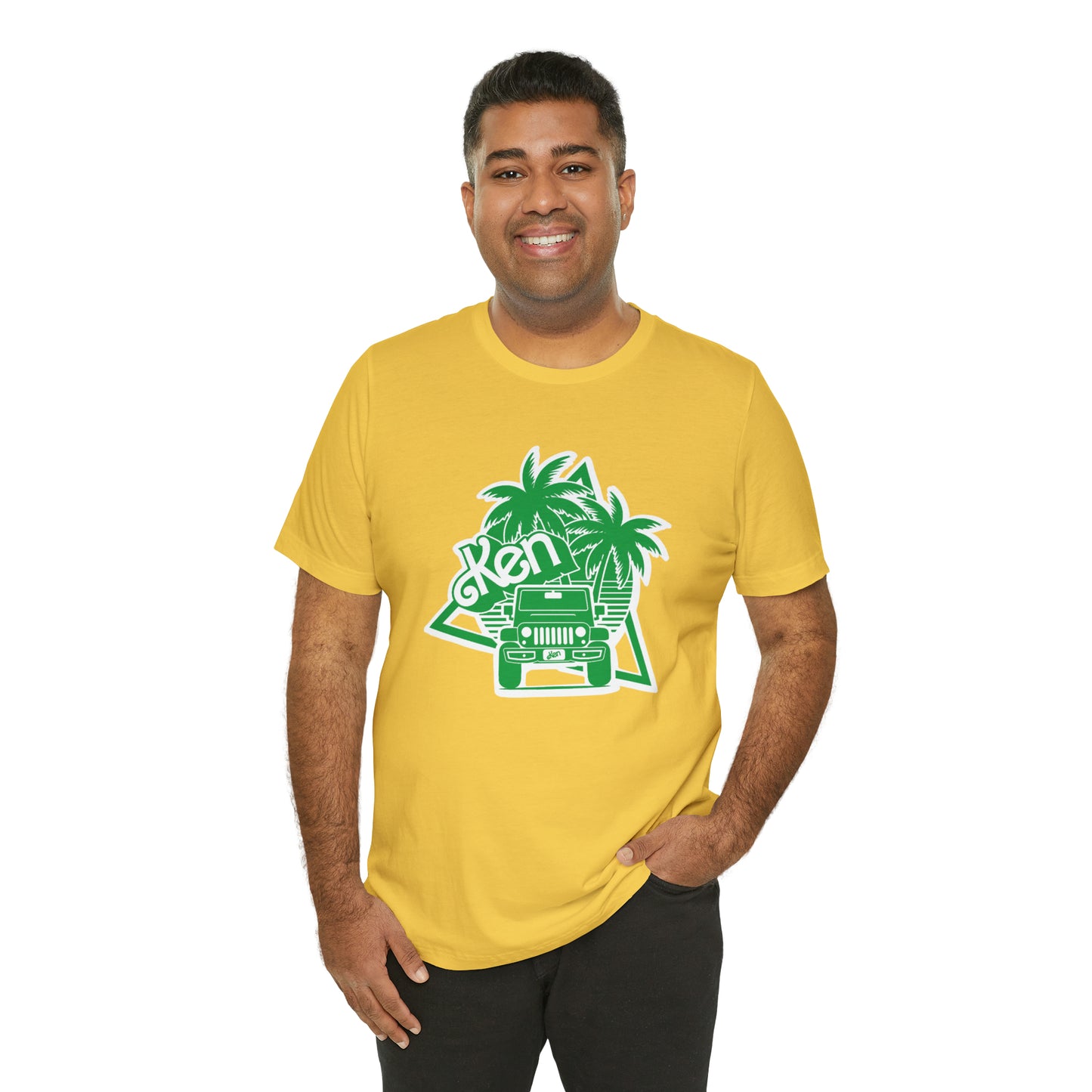 All green Ken, Beep Beep KEN Jeep, Unisex Jersey Short Sleeve Tee