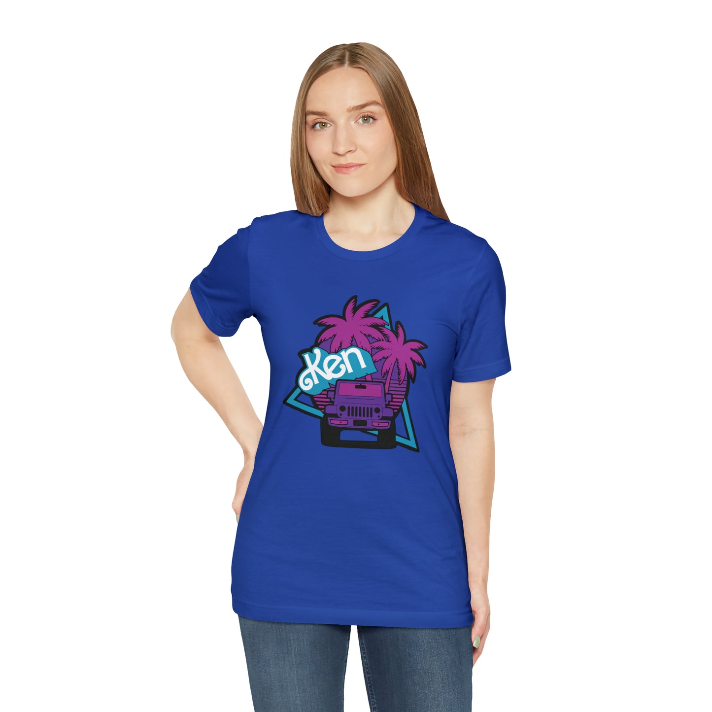 Neon Ken, Beep Beep KEN Jeep, Unisex Jersey Short Sleeve Tee