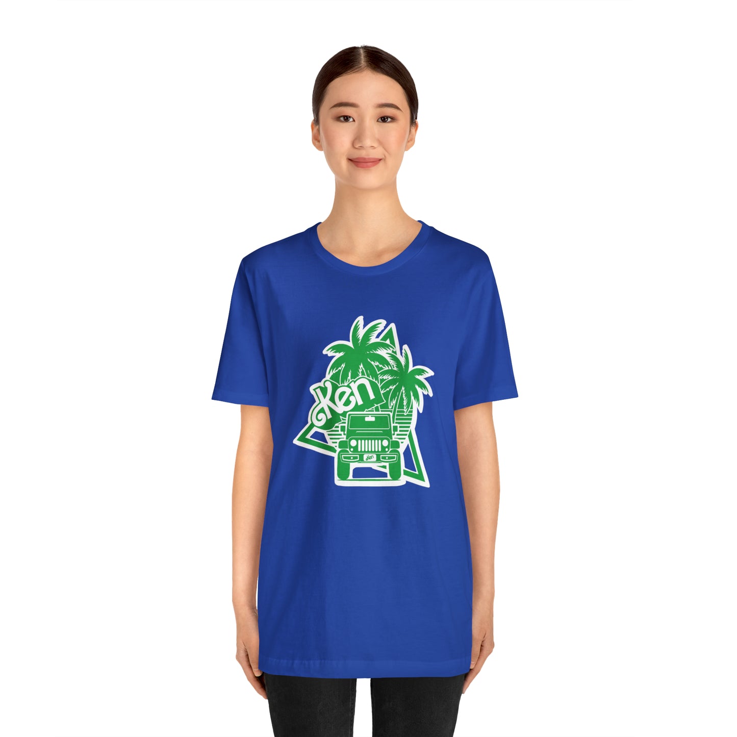 All green Ken, Beep Beep KEN Jeep, Unisex Jersey Short Sleeve Tee