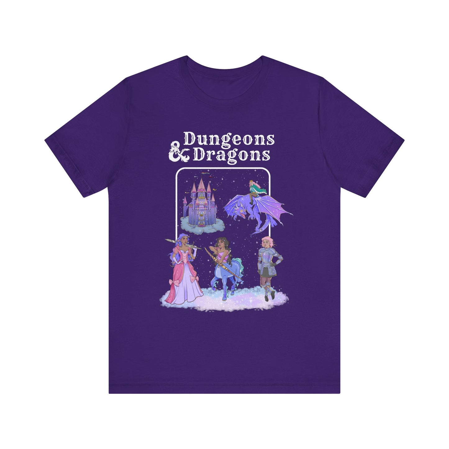 Dragons and Dungeons Pride Shield in back - Unisex Shirt
