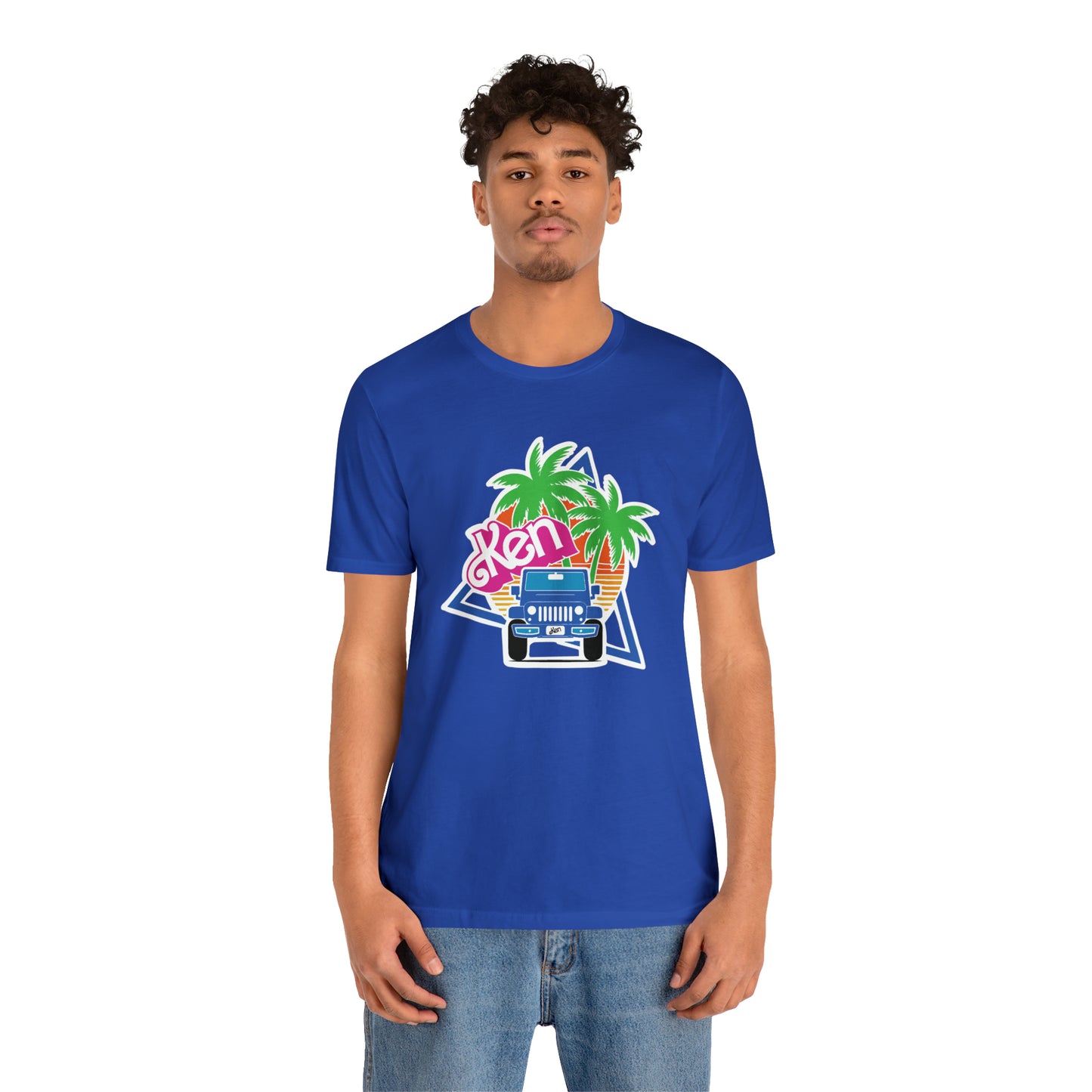 Blue Ken, Beep Beep KEN Jeep, Unisex Jersey Short Sleeve Tee