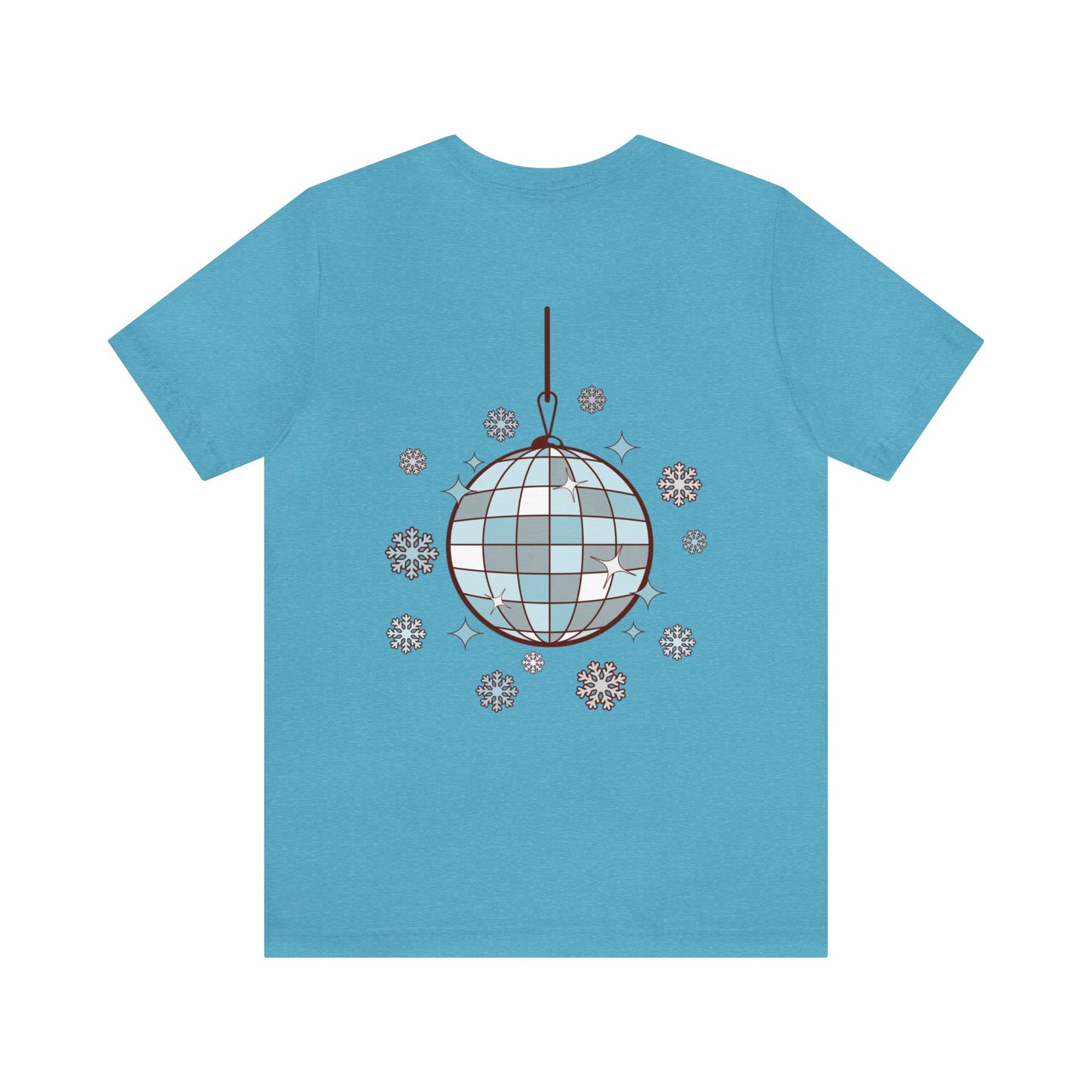 Silver and Blue - Groovy and Bright Jingle Disco Ball - Unisex T-shirt